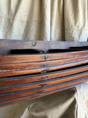 A Welsh 19th century antique boat builder’s plank on frame half hull scale model