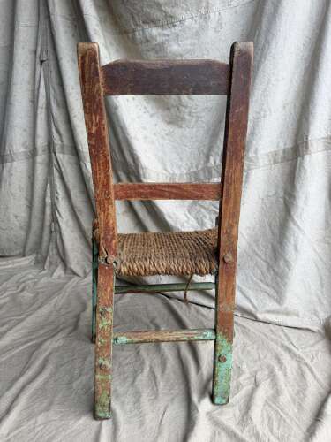 A rare set of four 19th century antique Irish Sugan chairs