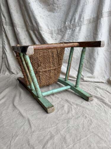 A rare set of four 19th century antique Irish Sugan chairs